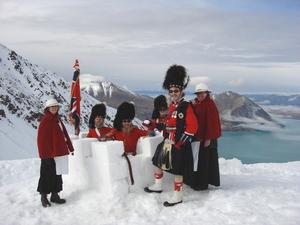 Ohau Highland Games Alf's Army snow for 